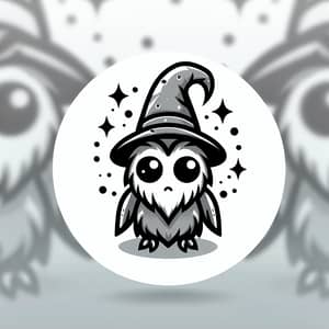 Cute Monochromatic Imaginary Creature Logo