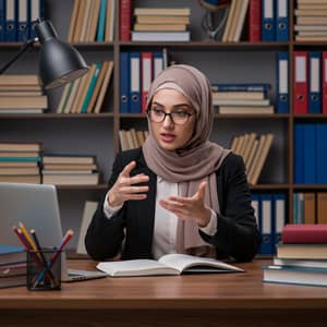 Online Math Tutoring by a Hijabi Instructor