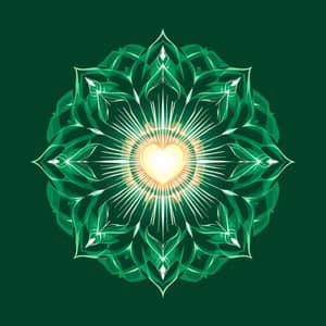 Anahata Chakra Logo: Heart & Light Symbol