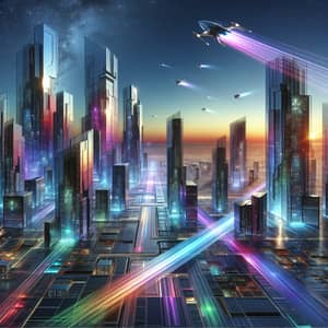 Abstract Futuristic Cityscape | Sci-Fi Architecture Imagery