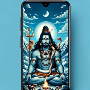 Mahadev Wallpaper: Tranquil Hindu Deity in Himalayas