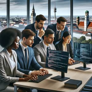 Diverse Team Engages in Cybersecurity Drill in Munich