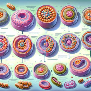 Stepwise Guide to Meiosis I & II | Educational Biology Illustration