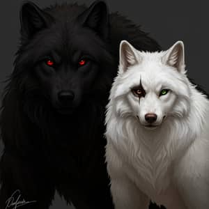 Stunning Werewolves: Alpha Male & Unique Female