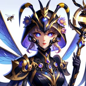 Royal Wasp Queen - Fantasy Mobile Game Character Design