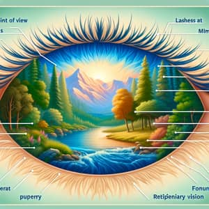 Human Vision Interpretation - Vibrant Landscape View