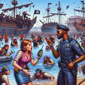 Chaotic Pirate-Themed Festival in Tampa, Florida