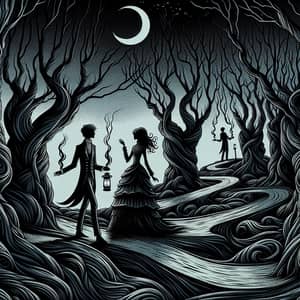 Twisted Love Story: Dark and Mysterious Art