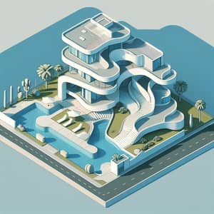 Futuristic Villa Design in Zaha Hadid Style