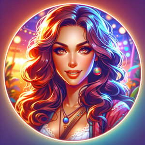 EvitaRadiance - Vibrant Female Profile Picture for TikTok