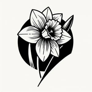 Minimal Narcissus Tattoo Design