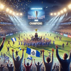 Millonarios Champions of Libertadores - Soccer Victory Celebration