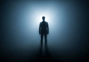 Eerie Silhouette in Fog: A Cinematic Experience
