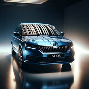 Stunning Blue Skoda Slavia - Unmatched Design