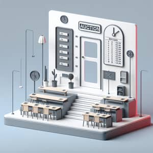 Minimalist Style Auction System for Educational Facilities