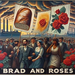 Bread and Roses Movement Poster Art