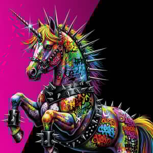 Punk Rock Unicorn: A Fantasy Art Masterpiece