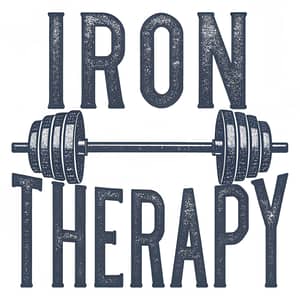 Iron Therapy T-Shirt Design - Bold & Grunge Style