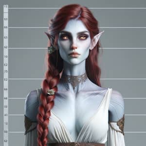 Captivating Female Elf Assassin in Elegant Garb