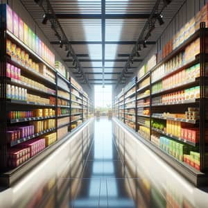 Explore Our 3D Modern Grocery Store Aisle