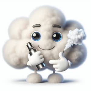 Cloud Buddy with a Vape: Fluffy and Fun