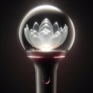 Kpop-Inspired Lightstick with Glowing Lotus Flower