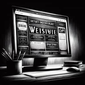 Vintage-Style Website Display | Chiaroscuro Digital Painting