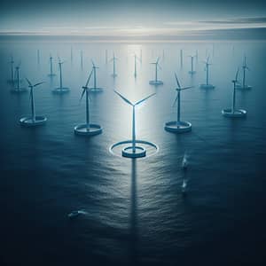 Futuristic Offshore Wind Power Plant | Renewable Energy