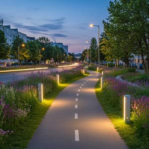 Redesigning Bahçelievler Street with LED Bike Paths