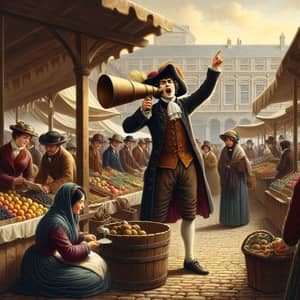 Marktschreier: Traditional Market Crier Scene