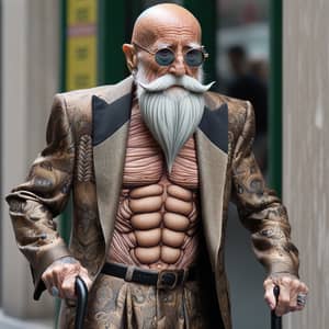 Muten Roshi in Luxury Versace Style