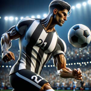 Dybala Soccer Player in Action | Number 21 Jersey