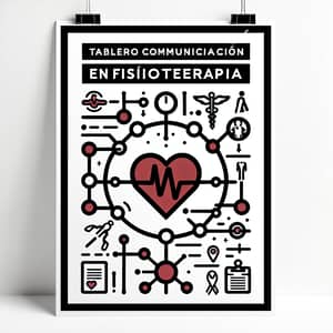 Physiotherapy Communication Board Design with Heart Symbol