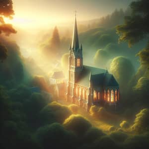 Tranquil Church Scene | Peaceful Aesthetic