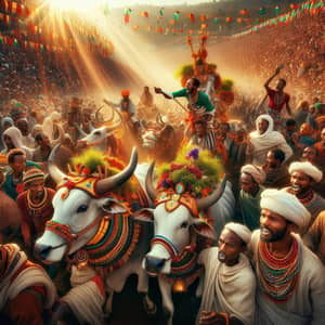 Ethiopian Ox Carnival: Riot of Colors and Traditional Music