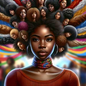 Empowering Black Girl: Diverse Natural Hairstyles Celebration