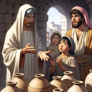 Elisha and the Widow's Oil | Scene from the Biblical Story