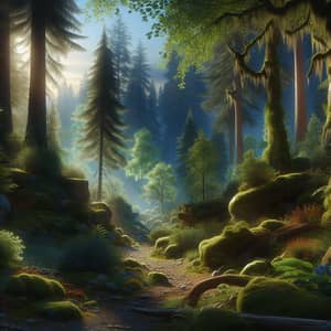 Enchanting Forest in Realistic Style