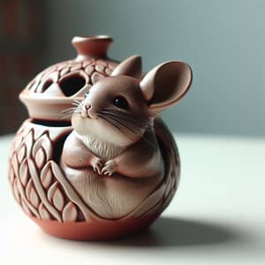 Chinchilla-Shaped Ceramic Pot | Home Decor