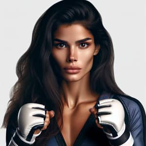 Athletic Brazilian Female Martial Artist Portrait