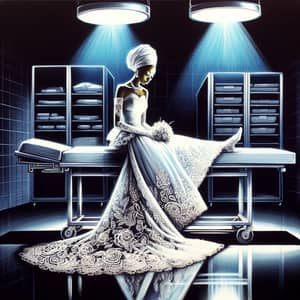 African Bride Marker Art in Morgue - Emotive Illustration