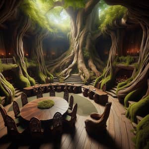 Enchanting Tree Council Room Interior