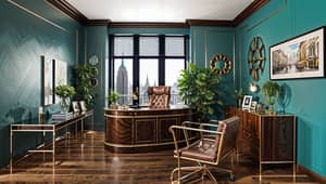 Eclectic Custom Office Design Ideas