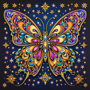 Intricate Butterfly Pattern Design