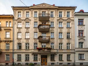 Old Four-Story Apartment Building in Munich