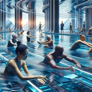 Futurist Spa: Water Exercises for All Ages