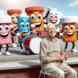 Anthropomorphized Pharmacy Drugs Band Live Performance