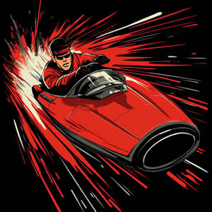 Dynamic Captain Scarlet T-Shirt Design