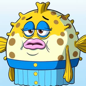 Mrs Puff: Anthropomorphic Blowfish Boating School Teacher