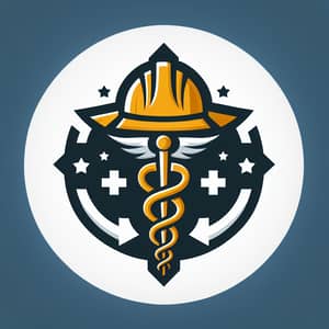 Medical Construction Logo - Safety and Health Symbol Design